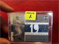 Game worn Jersey Card. Chipper Jones.