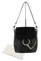 Chloe Black Chain Detailed Shoulder Bag