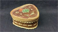 Birch Bark Box with colored Porcupine Quills