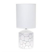 18.5 in. Blue Stone Fresh Prints Table Lamp