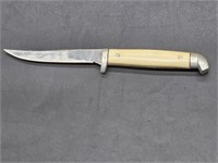 Vtg Queen Cutlery Fillet Knife w/ Bone-Look Handle