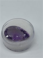 37.5 CTS Large Amethyst Loose Gemstone in Gem Jar