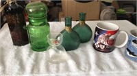 Green Glass Coffee Keeper, Mugs, Bottles and More