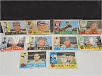 1960 TOPPS 10 Baseball Cards