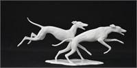 Alka Kunst Dresden Porcelain Greyhound Figurine