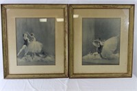 Aaron Von Munchhausen signed Ballet Prints