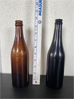 Vintage Brown and Black Bottles