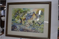 Cabin in the Woods Watercolor