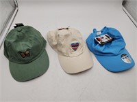 NEW 3 Women's Baseball Caps