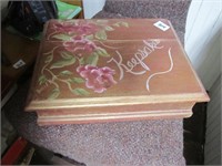 Wooden Dresser Box Handpainted by Doris Bell