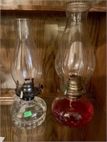 2 Oil Lamps (living room)