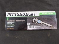 Pittsburgh 6" Fractional & Decimal Dial Caliper