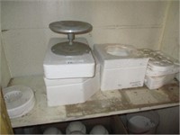 Ceramic molds and stand