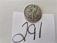 1929 Walking Liberty Half Dollar - Silver