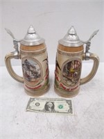 2 Anheuser Busch Beer Steins