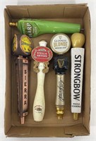 Tray Lot of Collectible Beer Taps