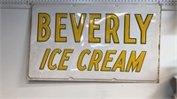 2’ x 3 1/2 feet 1953 ice cream sign