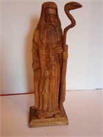 Hand carved olive wood Moses. Approx 14 inches