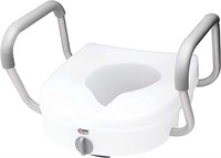 Carex Health Brands E-Z Lock Raised Toilet Seat wi