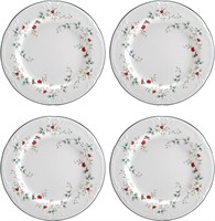$22  Pfaltzgraff Winterberry Plates, 8-Inch, 4 Set