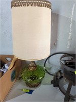 1960s lamp with green base