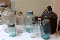 Lot 2 Of Vintage Jars & Bottles