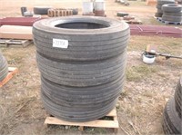 (4) Michelin 275/80R24.5 Tires - Used #