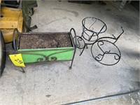 WROUGHT IRON FLOWER PLANTER  - MORE