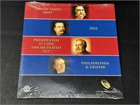 2012 US Mint Presidential $1 Coin Uncirculated Set