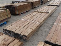 96 pcs. 1" x 6" x 16' PRESSURE TREATED LUMBER