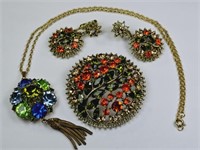 Vintage High-End Rhinestone Jewelry: Necklace