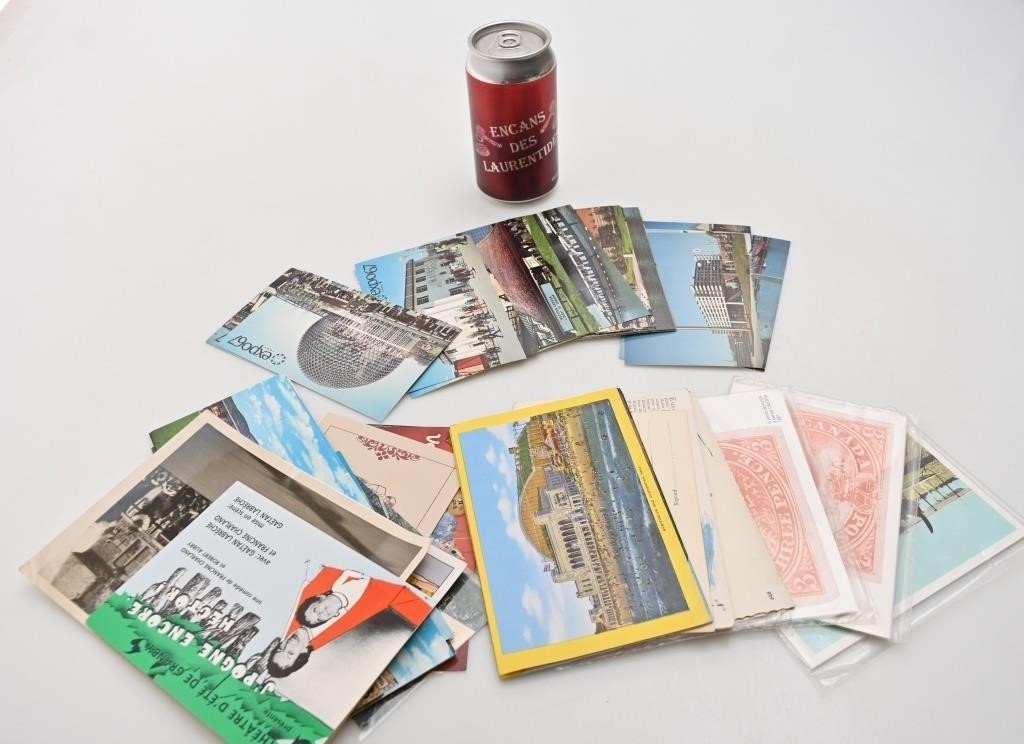 Lot de cartes postales dont Expo 67 et