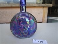 Teddy Roosevelt Carnival Glass Decanter