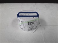Roll of White Raffle Tickets