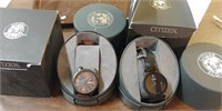 2 CITIZEN ECO-DRIVE WATCHES - NEED NEW BANDS