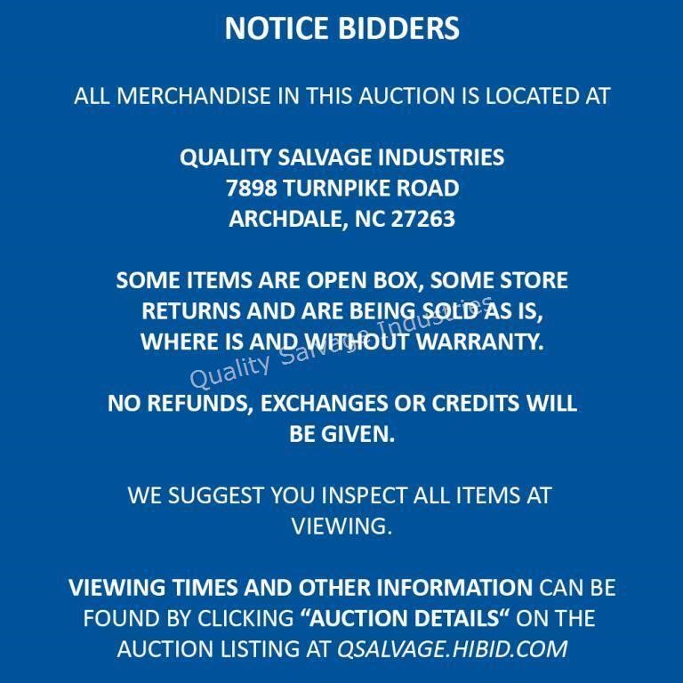 QSI Online Auction 4.11.23 - 4.13.23 Click to Register/Bid | Live and ...