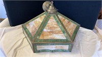 Stained glass vintage hanging lamp shade