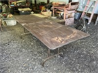 8 ft Dark Brown Folding Table