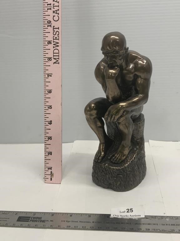 The Thinker Statue 9 1/2" Deep Contemplations