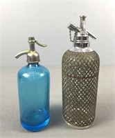 2x The Bid  Vintage Seltzer Bottles