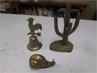 brass cactus & items