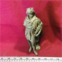 Spelter Ware Lady Statue (Vintage) (8 1/4" Tall)