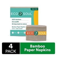 ECO SOUL 100% Compostable Bamboo Paper Napkin 1000