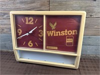 Winston Cigarettes Hanging Advertising Clock