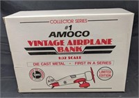 Amoco #1 Vintage Airplane Bank New in Box