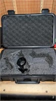Padded case with microphone holder