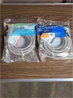 1/4" 10 Foot Stainless Steel Ice Maker Hoses, New