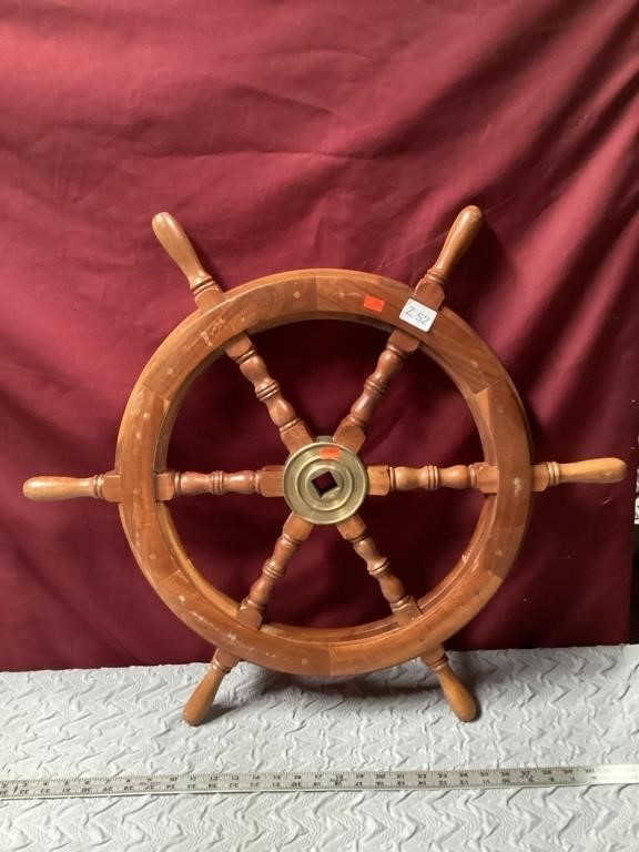 30 inch Wooden Ship/Boat Wheel