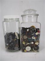 Lot (2) Jars of Early Buttons