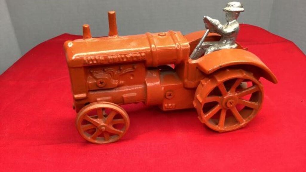 Allis Chalmers Cast Iron Tractor W/Driver